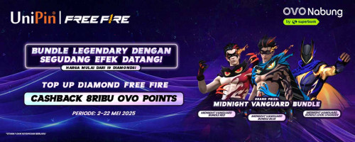 Bundle Legendary dengan Segudang Efek Datang! – Top Up Free Fire Pakai OVO dan Dapatkan Cashback 8Rb OVO Points!